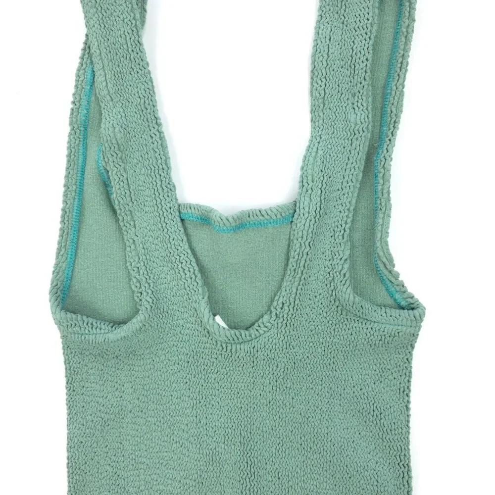 NWT YouSwim Verve Bikini Top Sage Green Beachy Boho Minimal Resort 90s Y2k VSCO - Picture 6 of 8